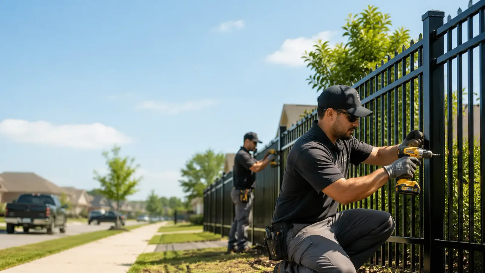 Metal Fence Installation in Breckenridge, MO